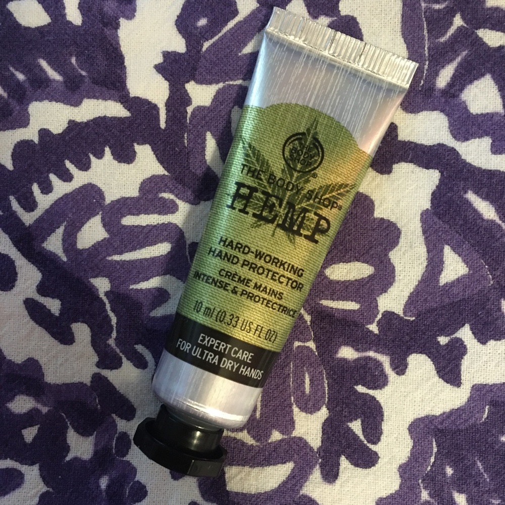 Travel sized hemp hand cream